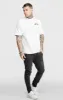 White Graphic Oversized T-Shirt sold by Siksilk