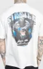 White Graphic Oversized T-Shirt sold by Siksilk