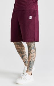Burgundy Essential Jersey Short sold by Siksilk