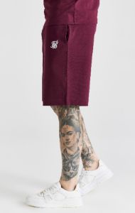 Burgundy Essential Jersey Short sold by Siksilk