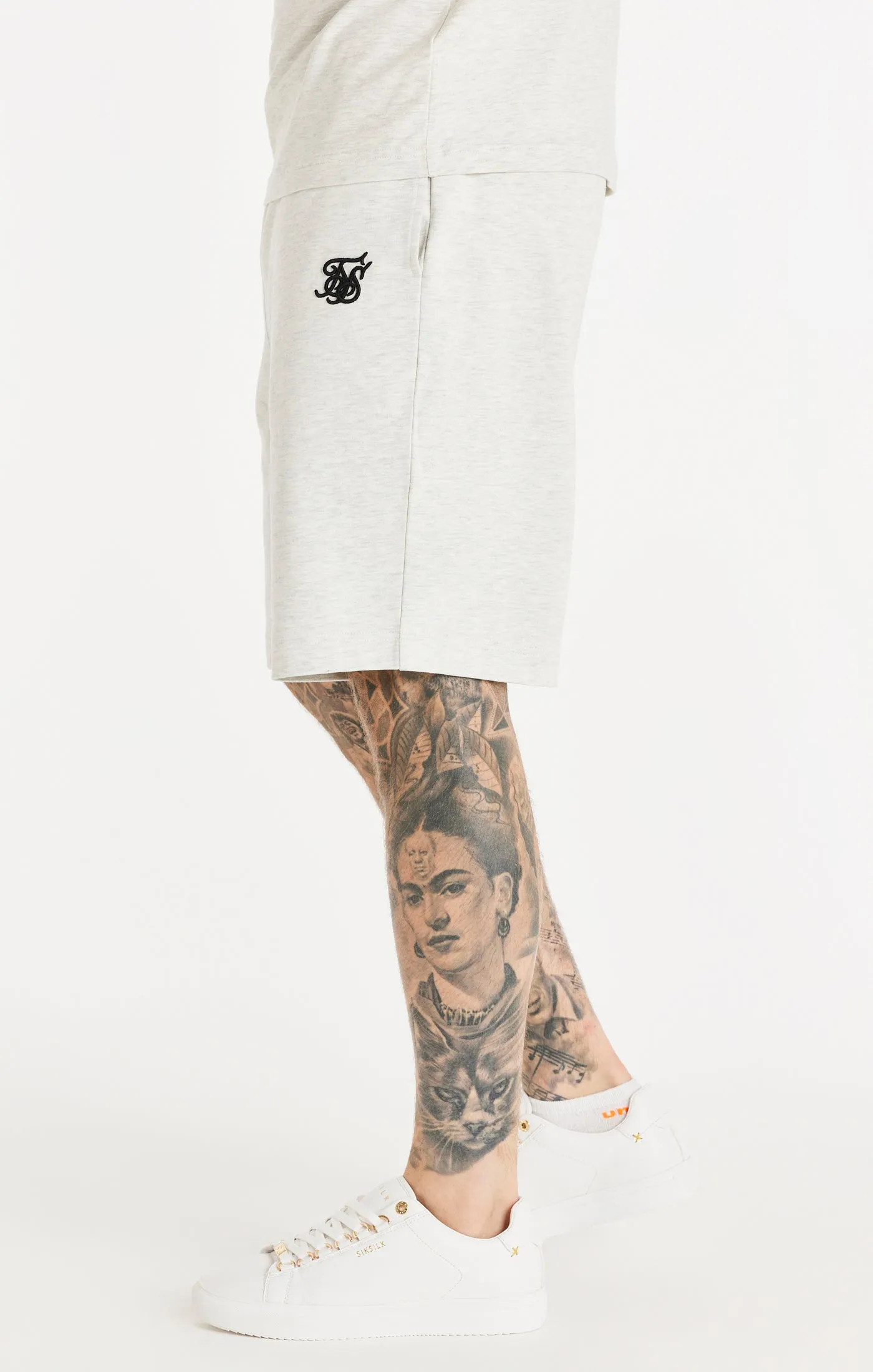 Snow Marl Essential Jersey Short sold by Siksilk product image thumbnail 3