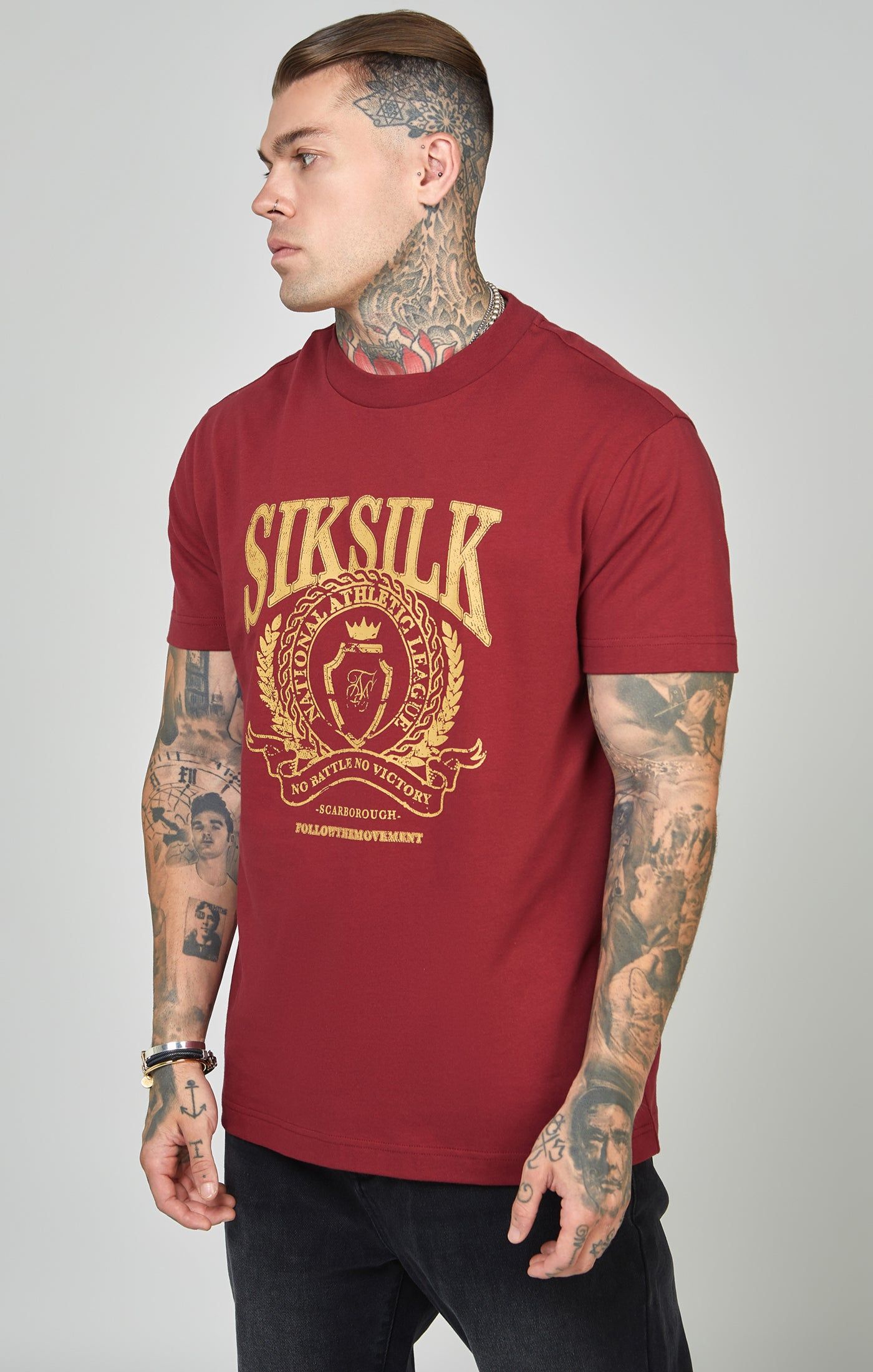 Oversized Crest Logo T-Shirt sold by Siksilk product image thumbnail 4