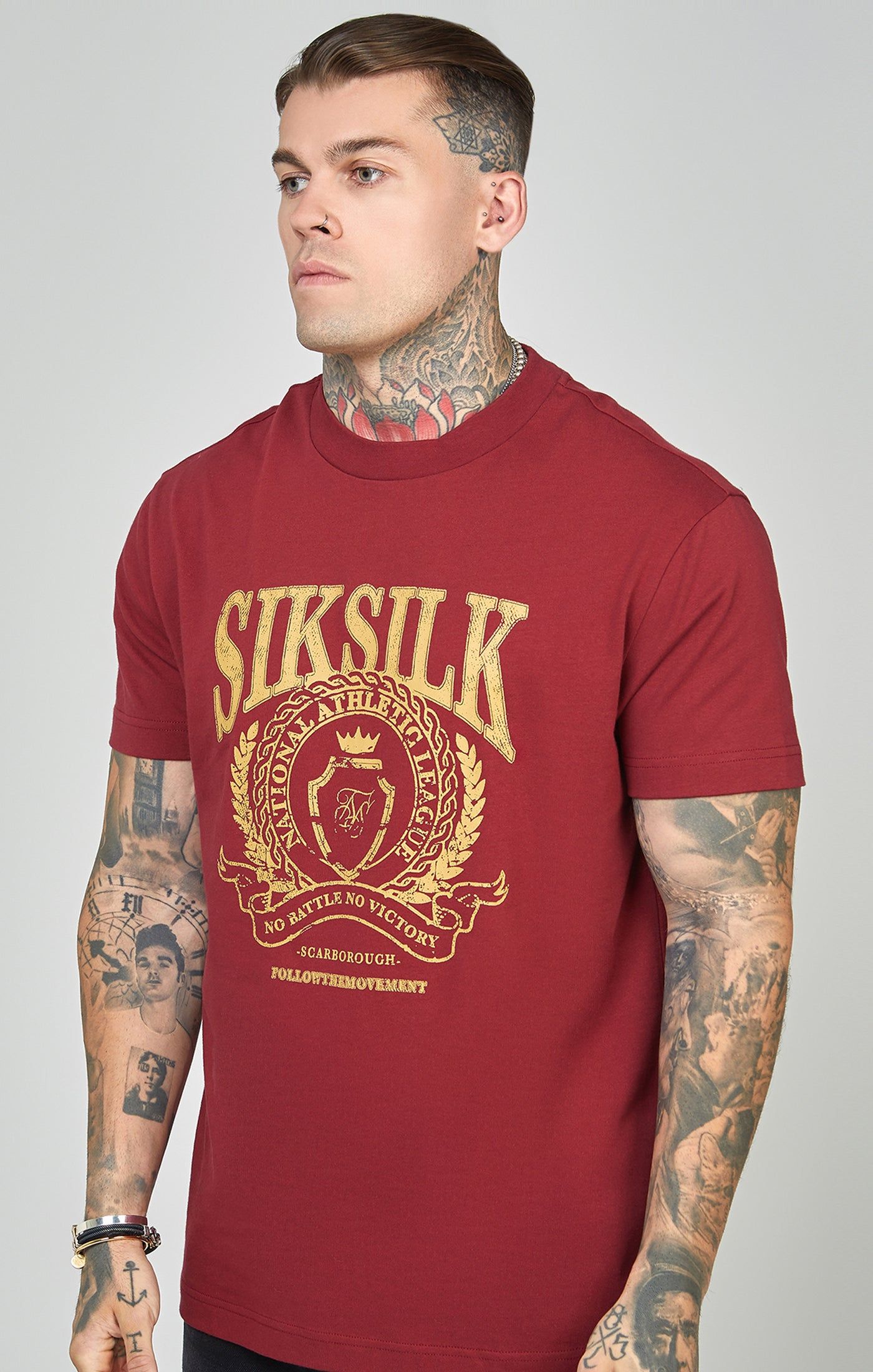 Oversized Crest Logo T-Shirt sold by Siksilk