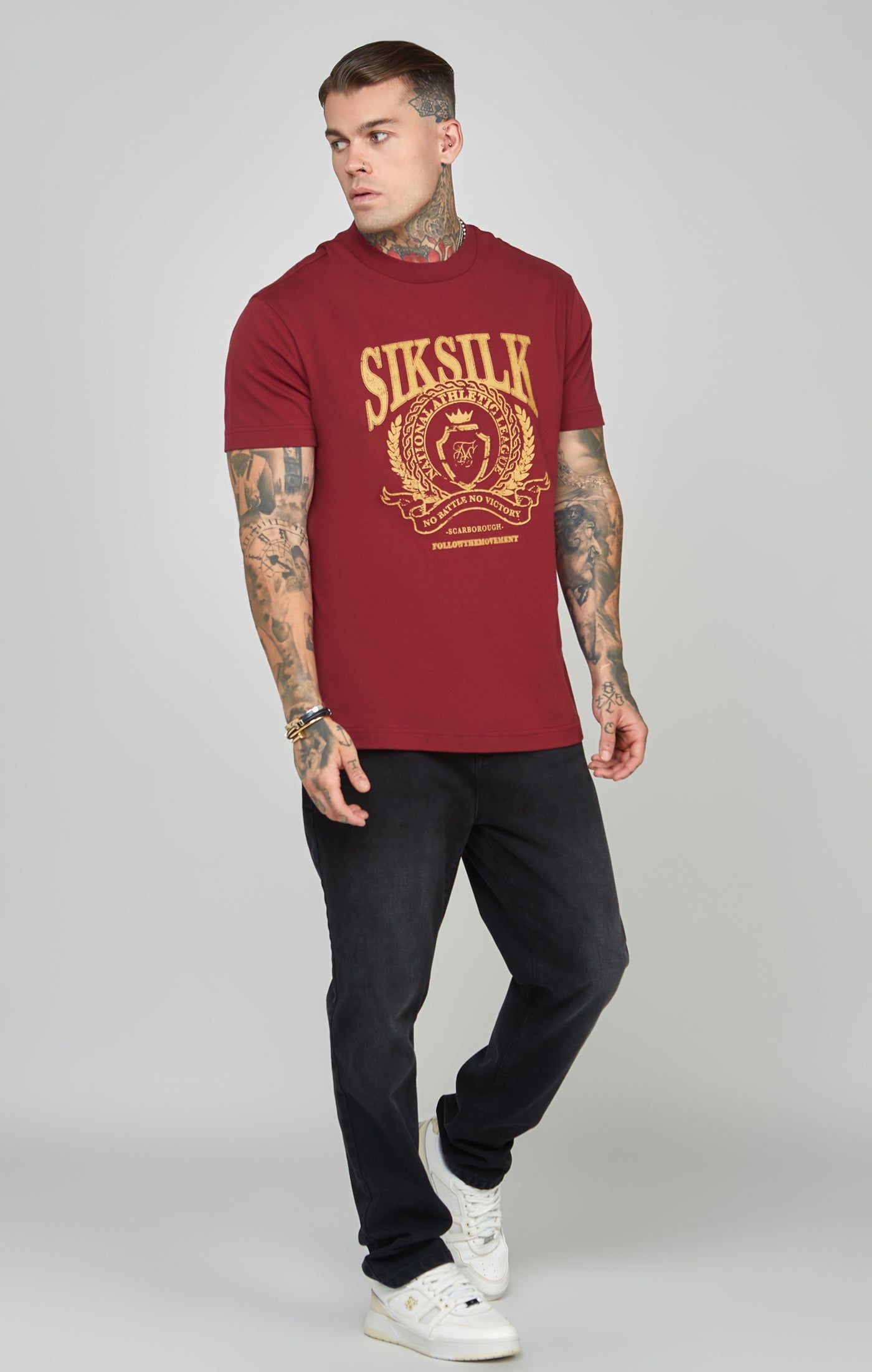Oversized Crest Logo T-Shirt sold by Siksilk product image thumbnail 3