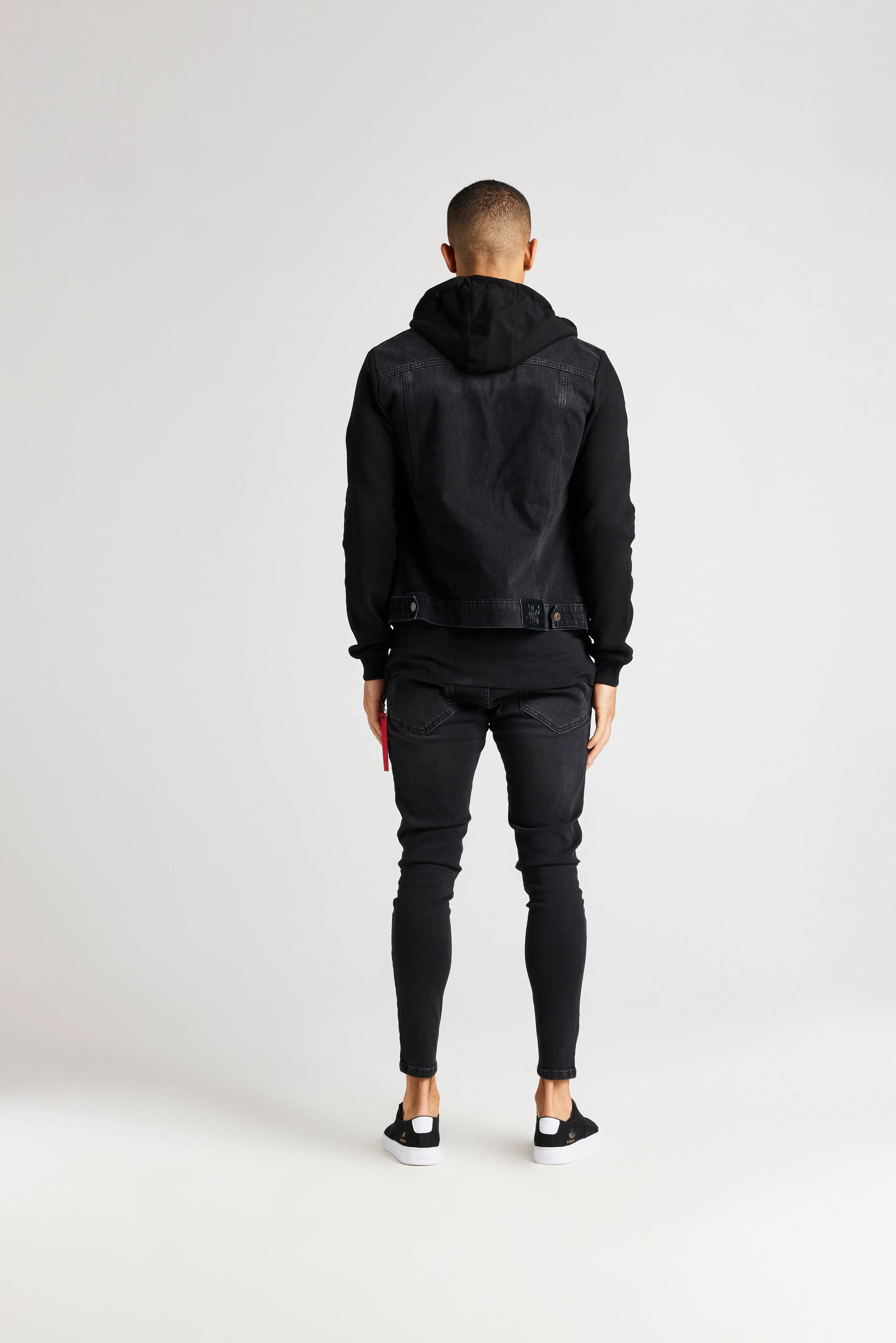 Black Essential Denim Jacket sold by Siksilk product image thumbnail 3