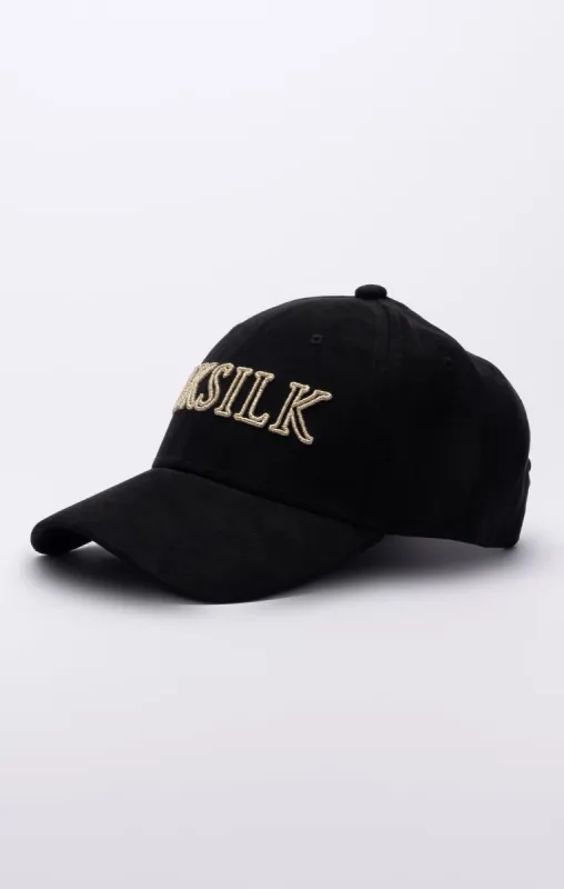 Black Faux Suede Baseball Cap sold by Siksilk