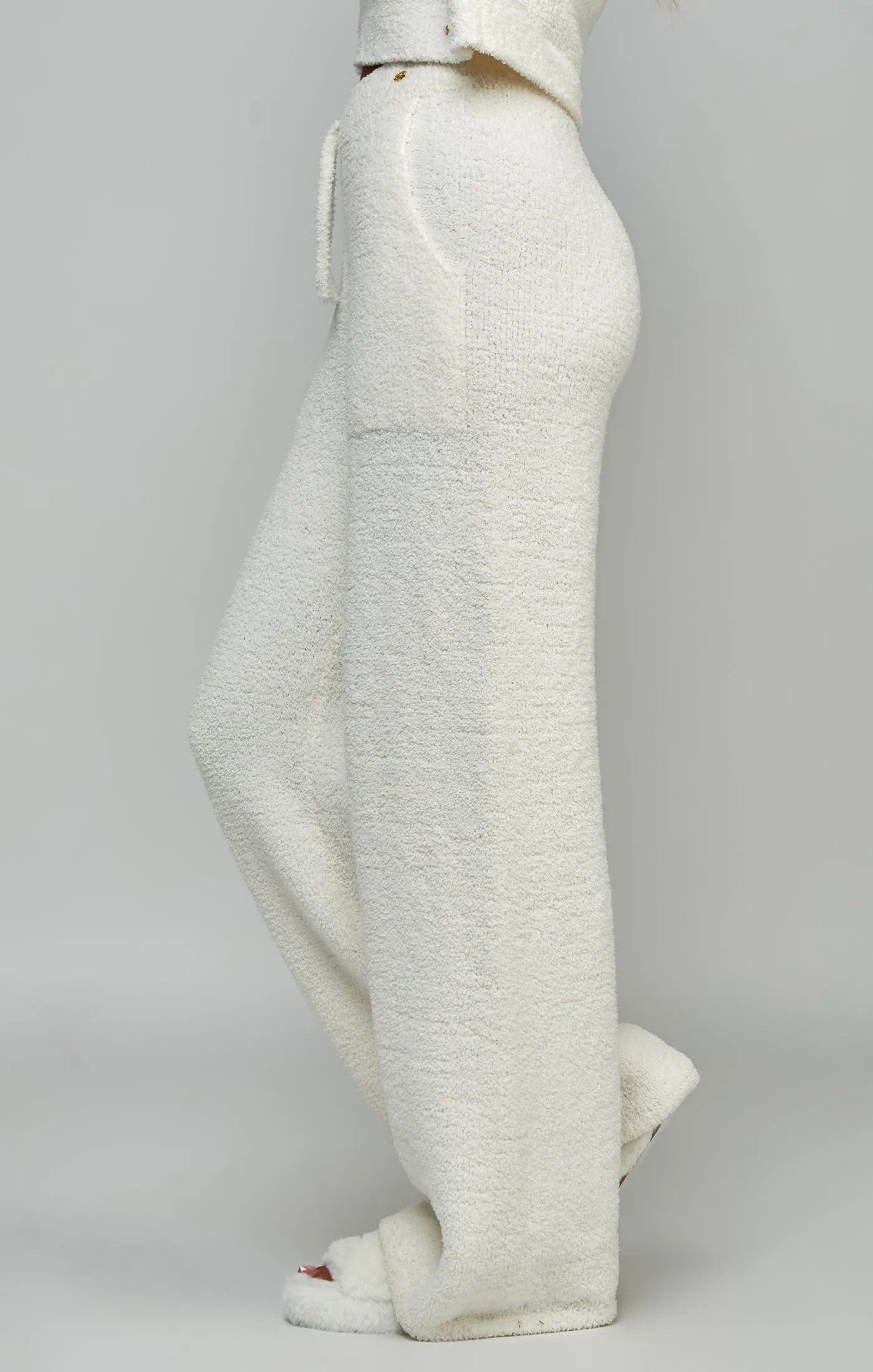 Ecru Wide Leg Lounge Pant sold by Siksilk product image thumbnail 2