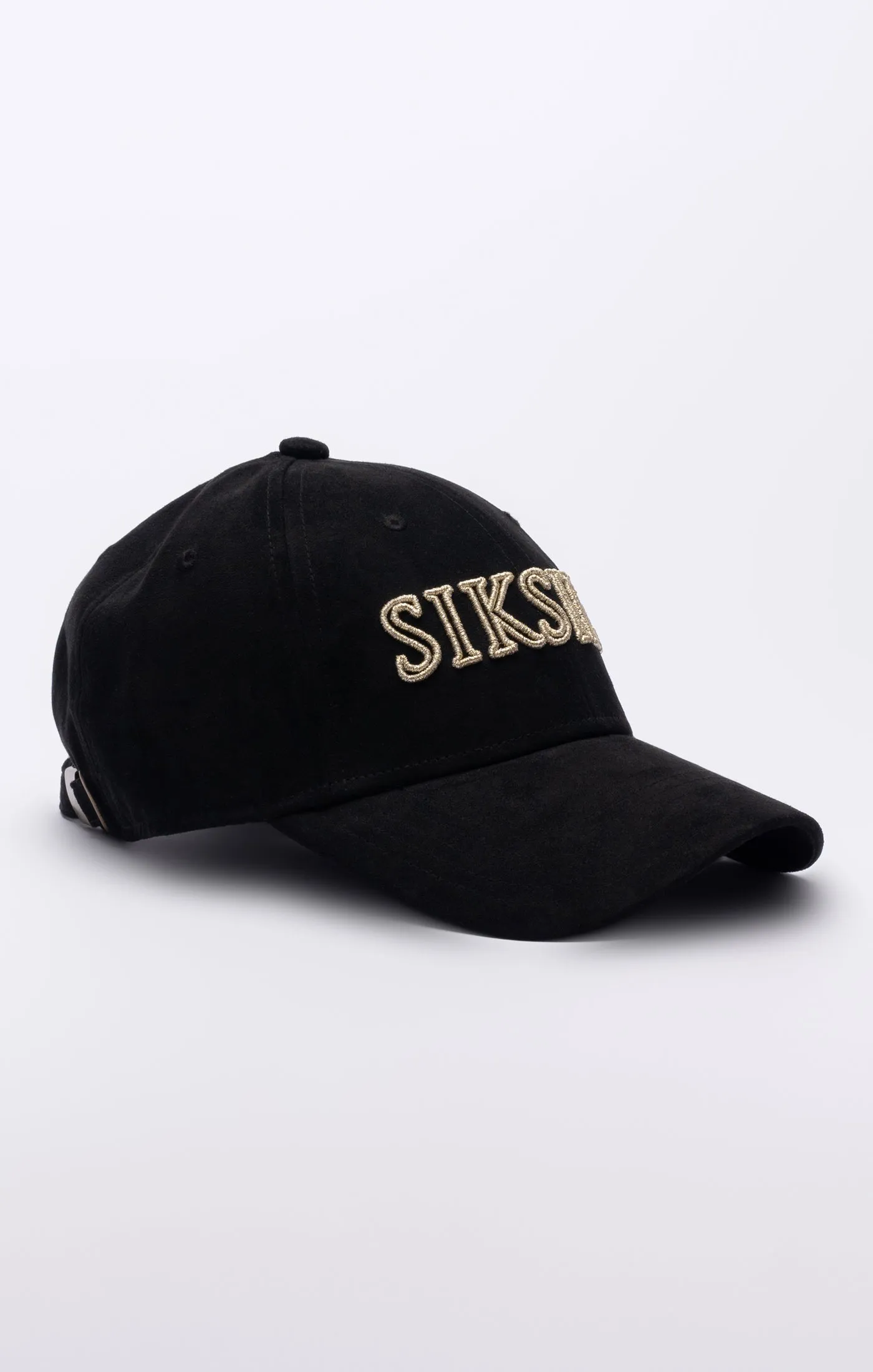 Black Faux Suede Baseball Cap sold by Siksilk product image thumbnail 2