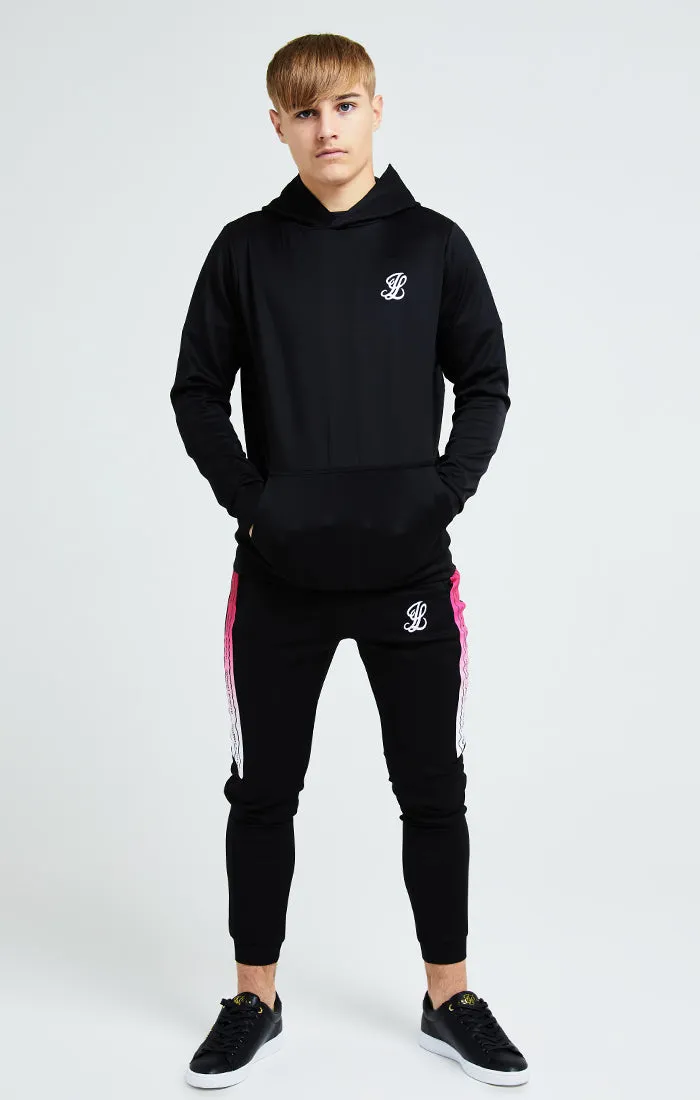 Illusive London Flux Taped Overhead Hoodie - Black & Pink sold by Siksilk product image thumbnail 4