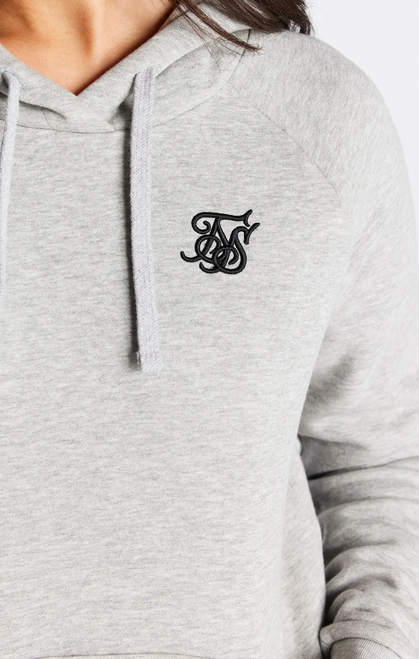 Grey Marl Essential Overhead Hoodie sold by Siksilk product image thumbnail 2