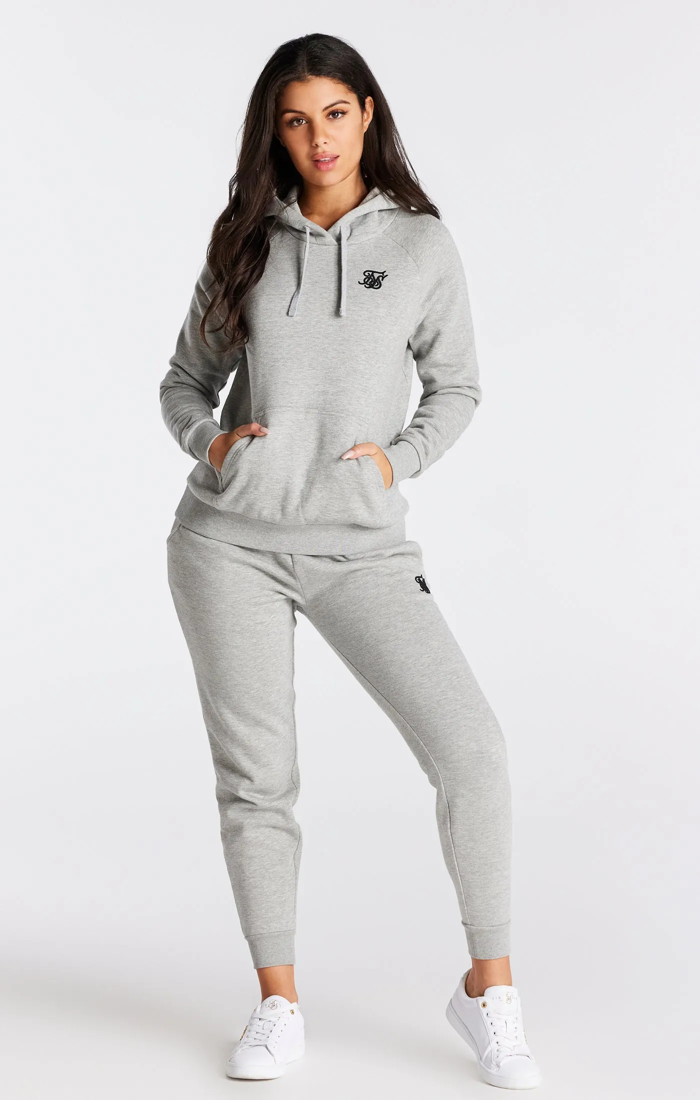 Grey Marl Essential Overhead Hoodie sold by Siksilk product image thumbnail 3