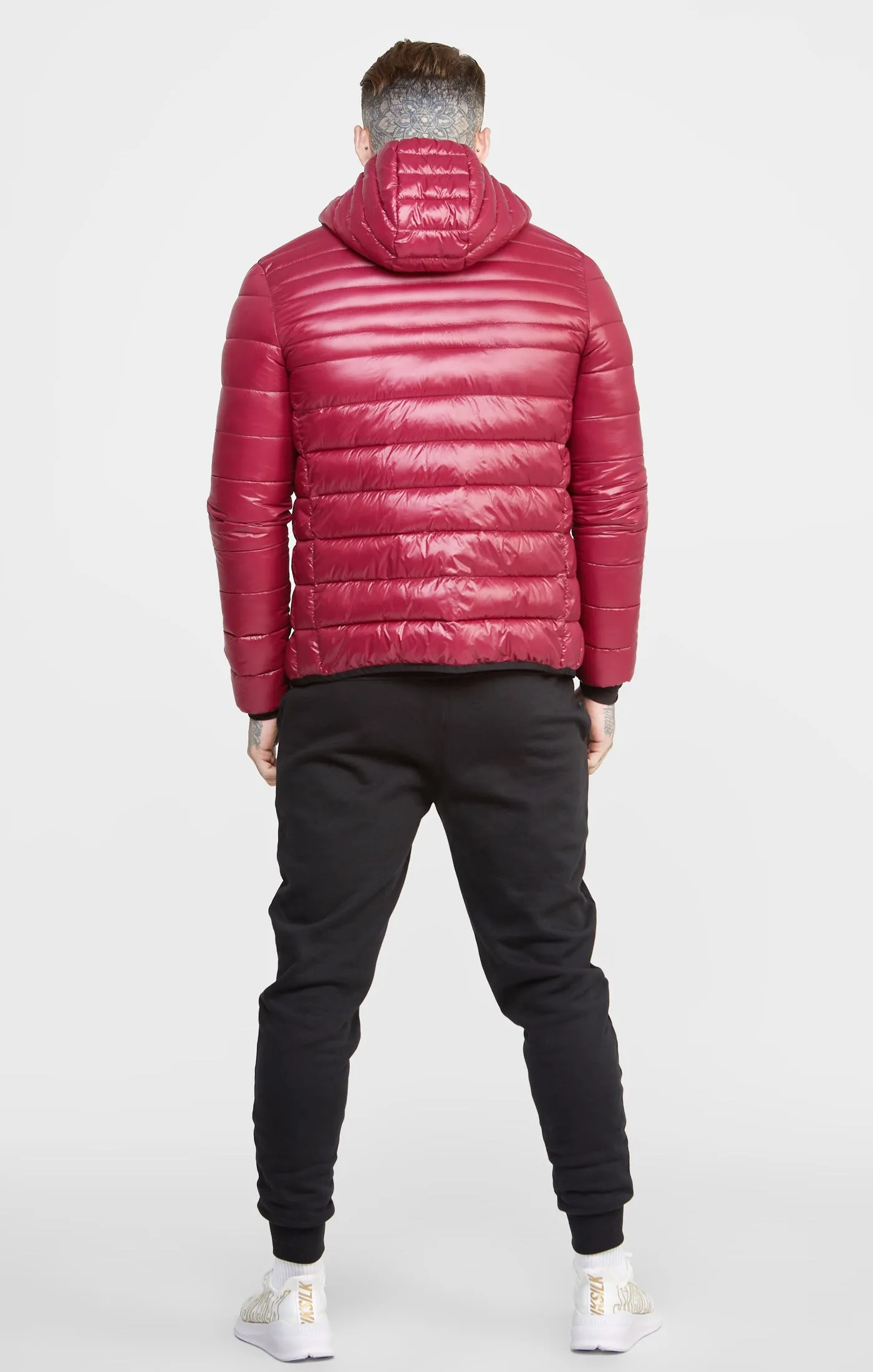 Burgundy Packable Bubble Jacket sold by Siksilk product image thumbnail 5