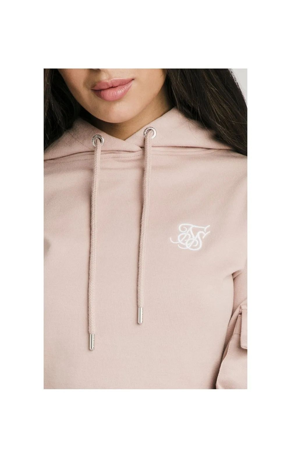 SikSilk Cargo Pocket Cropped Hoodie - Rose sold by Siksilk product image thumbnail 4