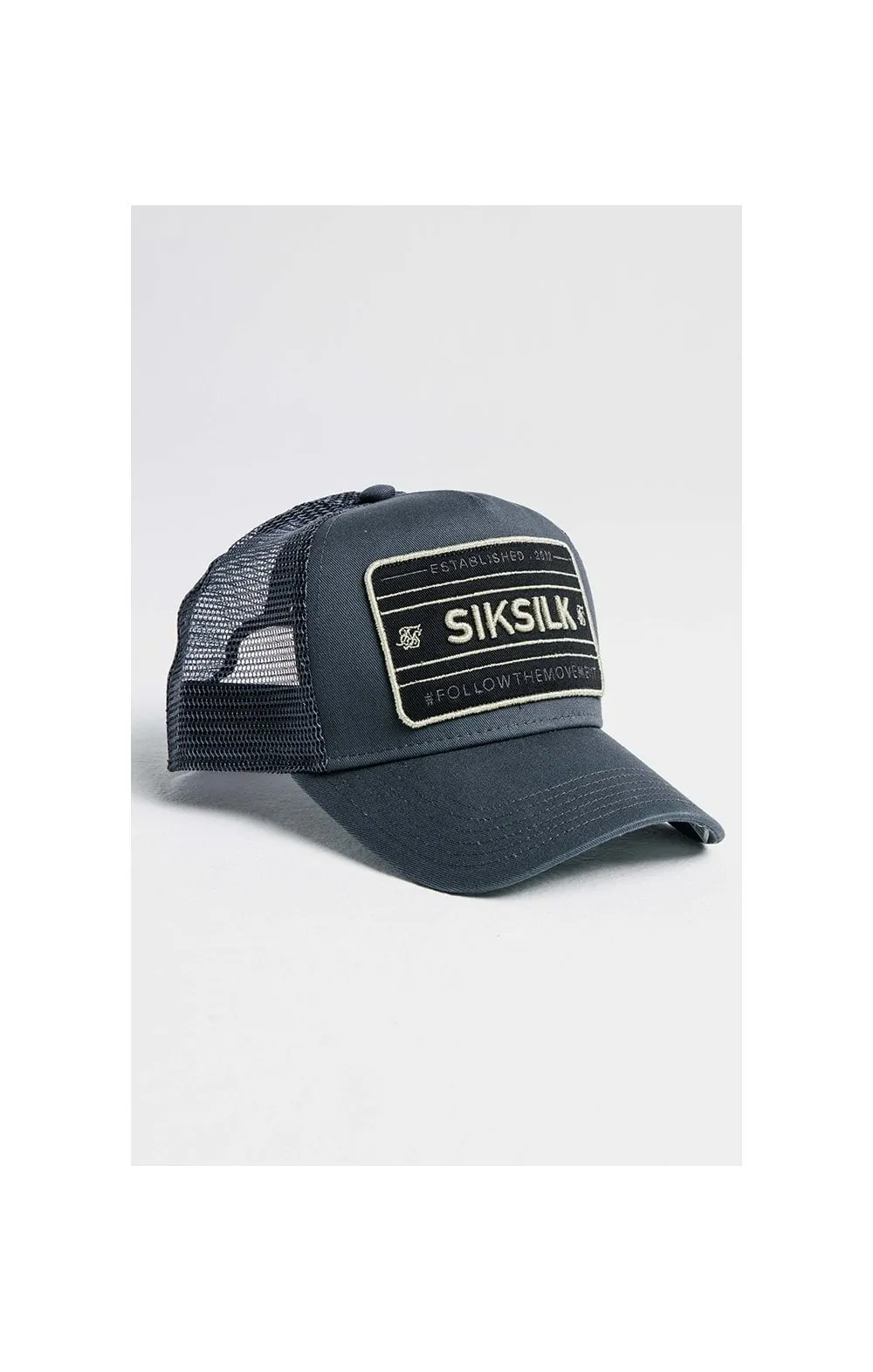 SikSilk Mesh Movement Trucker - Grey & Gold sold by Siksilk