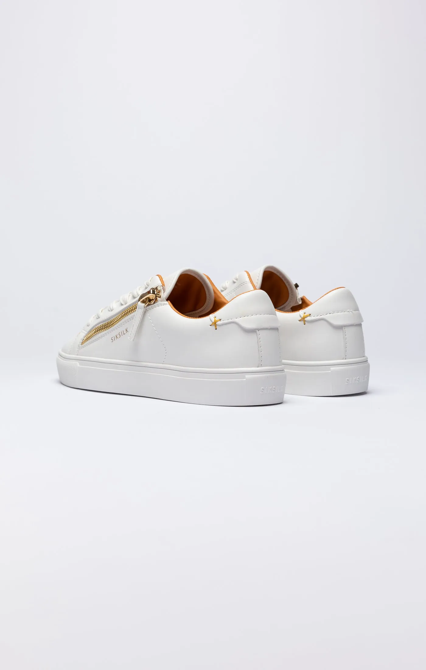White Classic Trainer With Functional Zip sold by Siksilk product image thumbnail 4