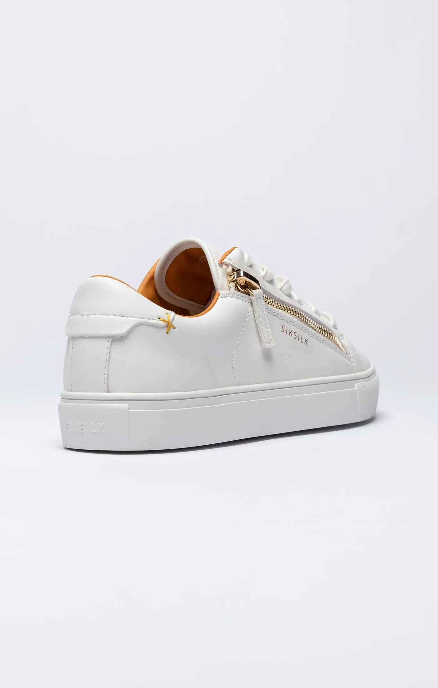 White Classic Trainer With Functional Zip sold by Siksilk product image thumbnail 2