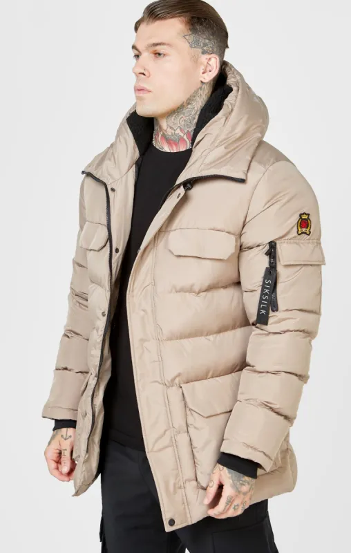 Brown Parka Jacket sold by Siksilk
