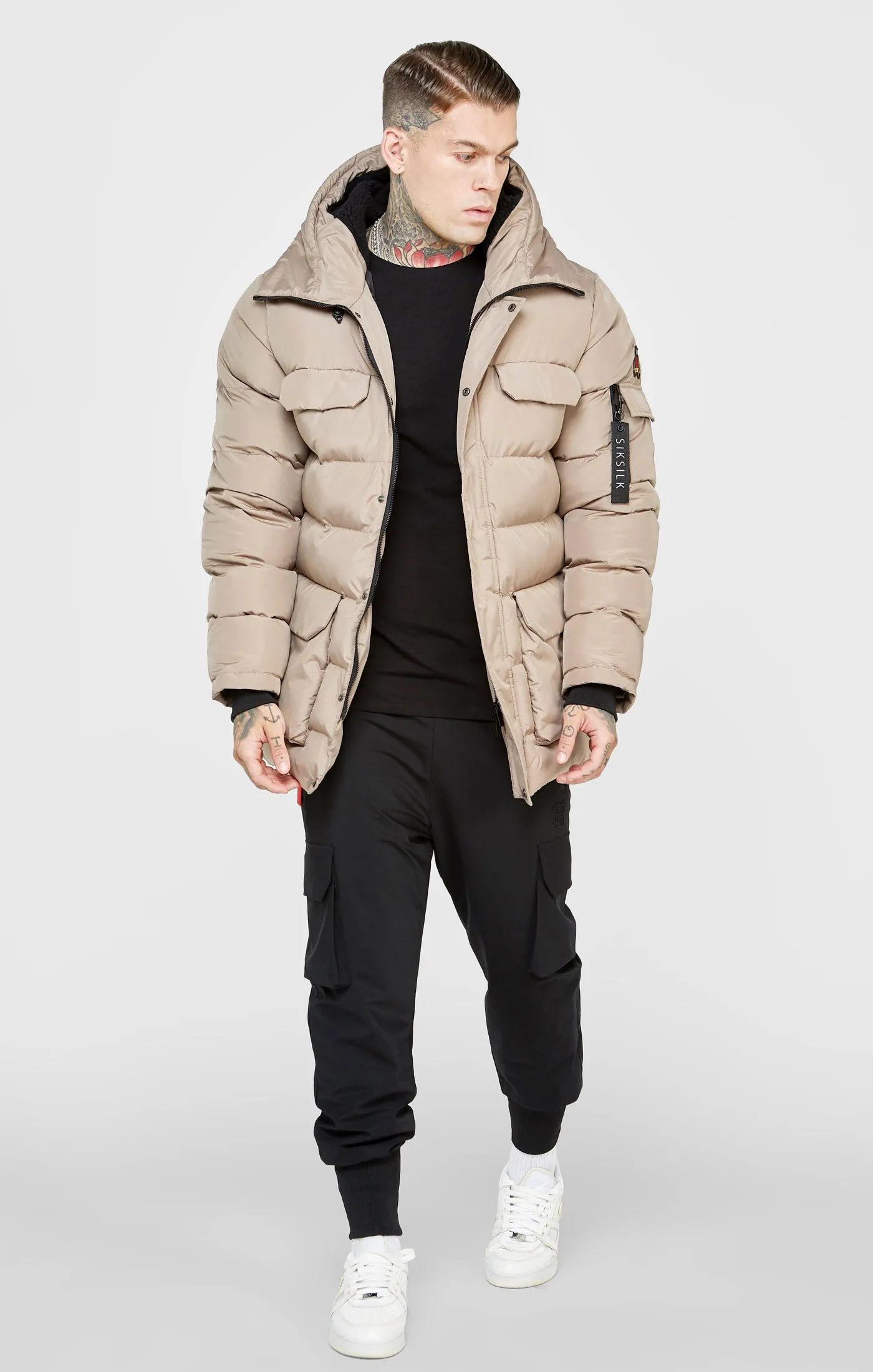 Brown Parka Jacket sold by Siksilk product image thumbnail 3