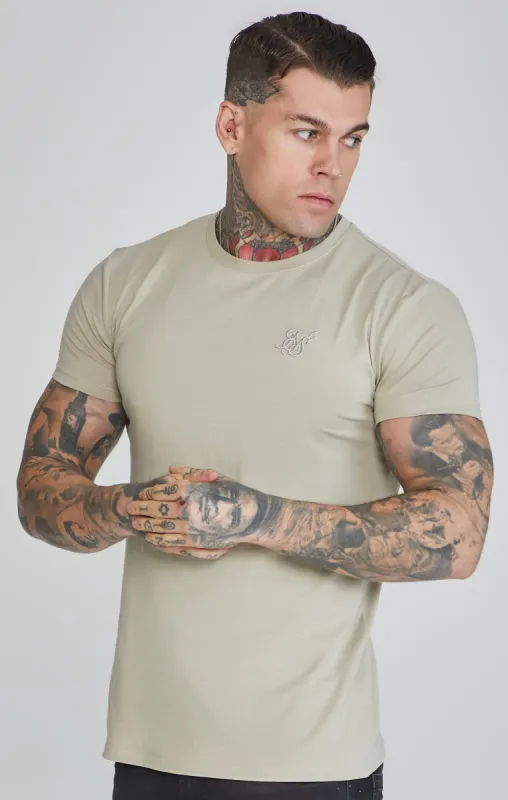 Grey Muscle Fit T-Shirt sold by Siksilk