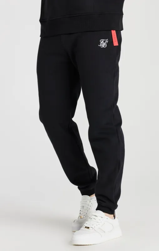 Black Relaxed Flight Jogger made by Siksilk