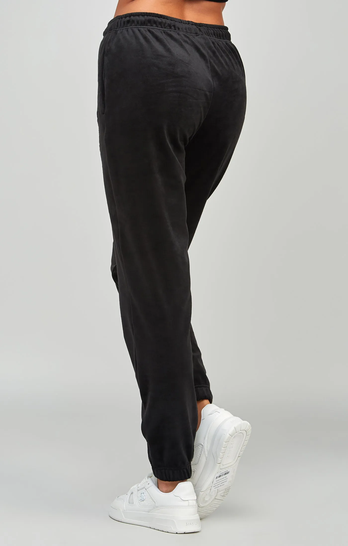 Black Velour Joggers sold by Siksilk product image thumbnail 4
