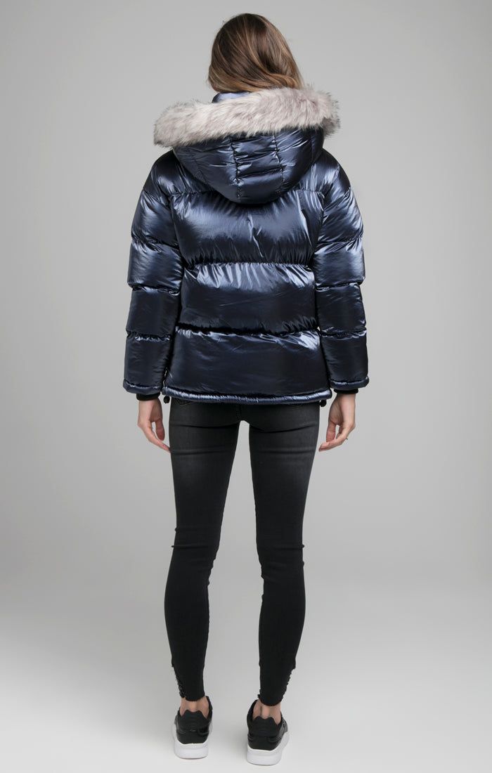 SikSilk Fur Padded Jacket - Navy sold by Siksilk product image thumbnail 7