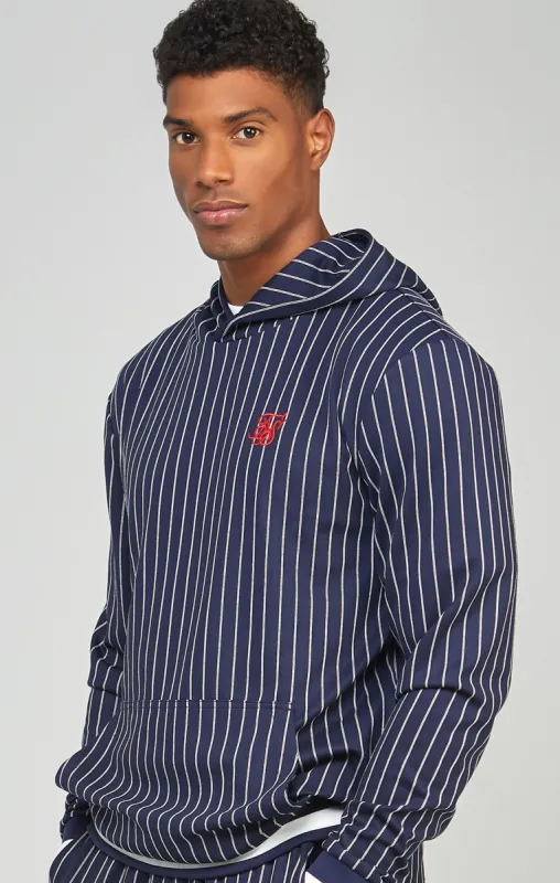 Navy Pinstripe Hoodie sold by Siksilk