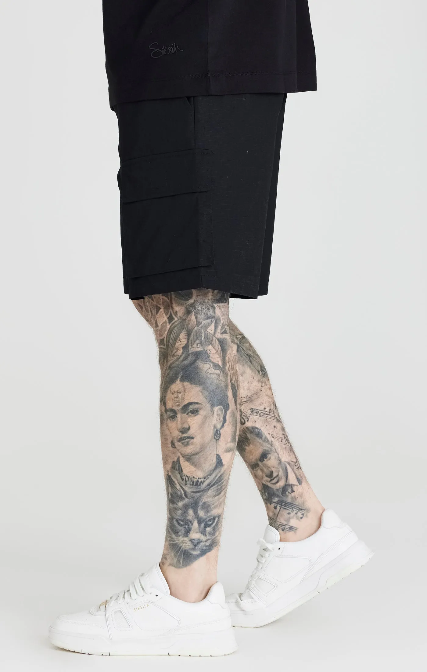 Black Ripstop Cargo Short sold by Siksilk product image thumbnail 2