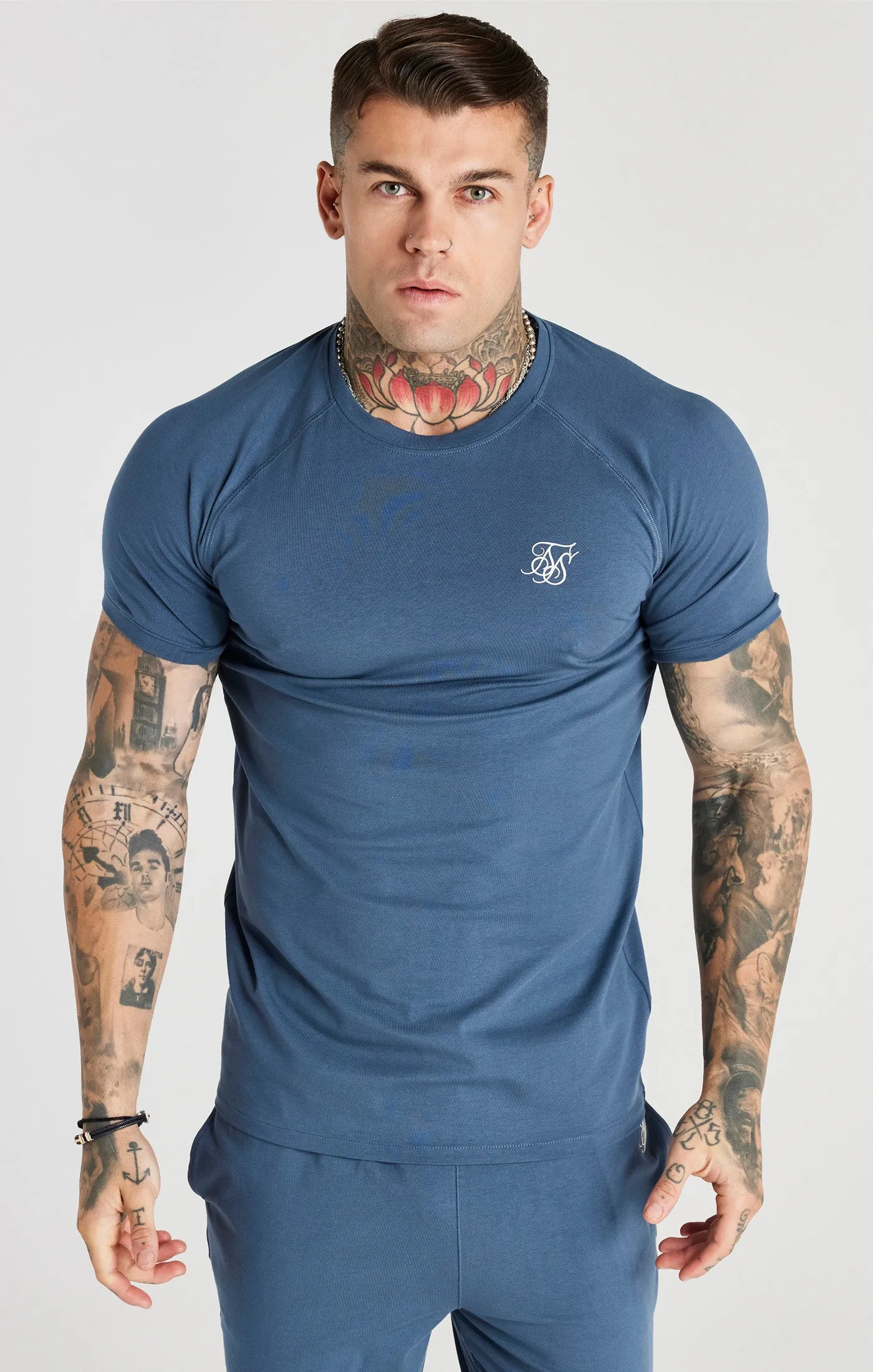 Blue Twin Set T-Shirt And Short sold by Siksilk product image thumbnail 3