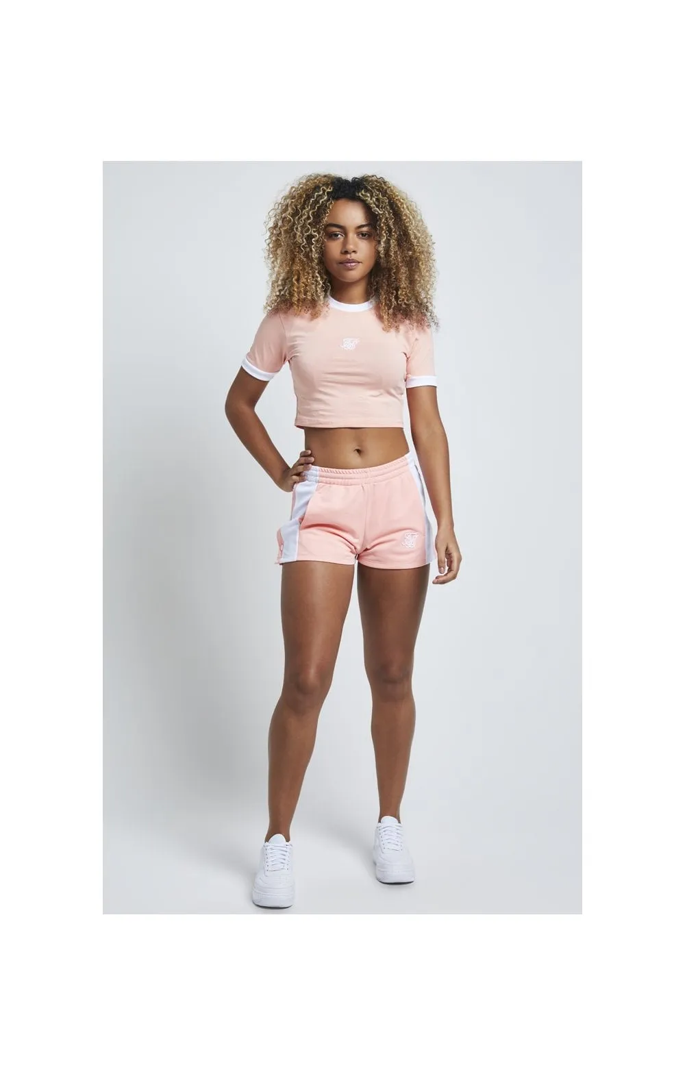 SikSilk Ringer Crop Tee – Apricot Blush sold by Siksilk product image thumbnail 3