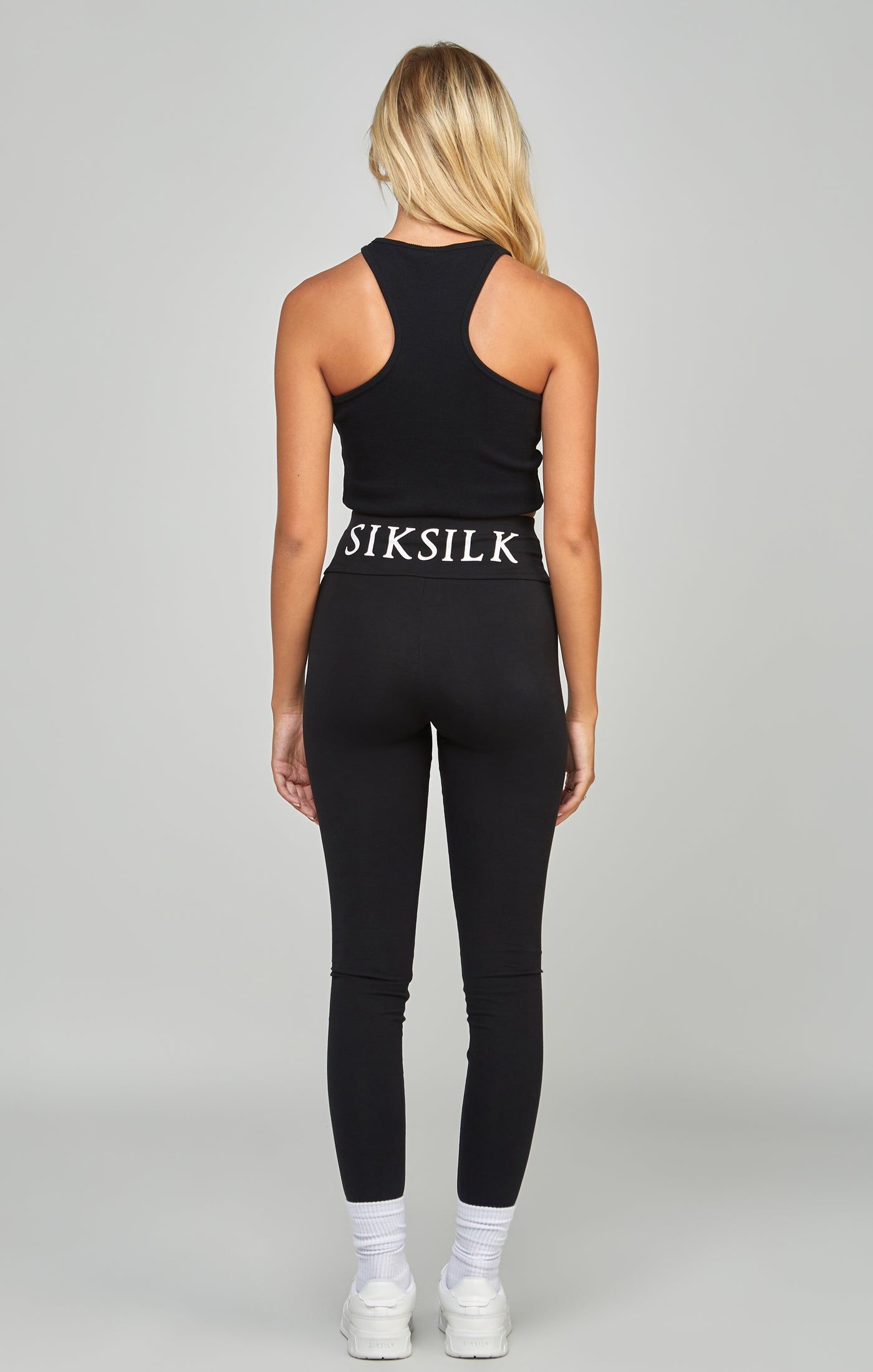 Black High Waist Leggings sold by Siksilk product image thumbnail 5