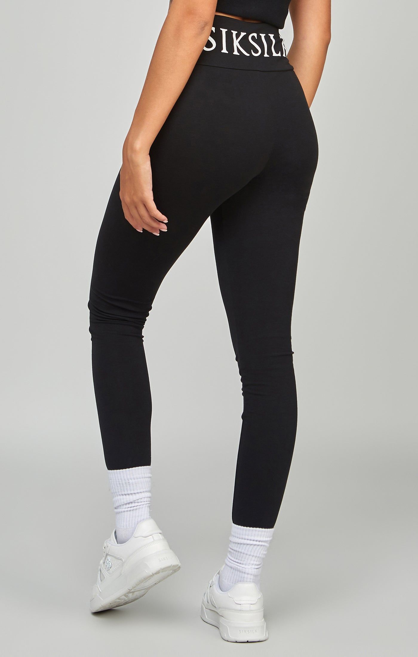 Black High Waist Leggings sold by Siksilk product image thumbnail 2