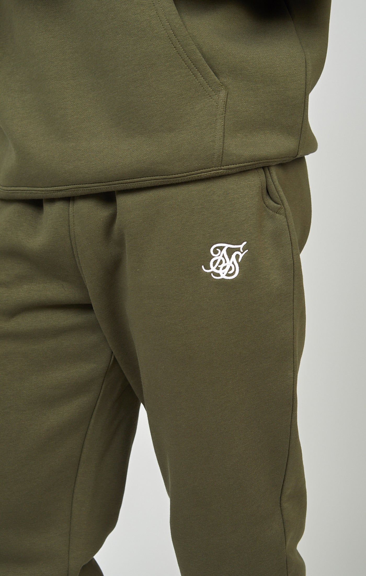 Khaki Essential Cuffed Jogger sold by Siksilk product image thumbnail 6