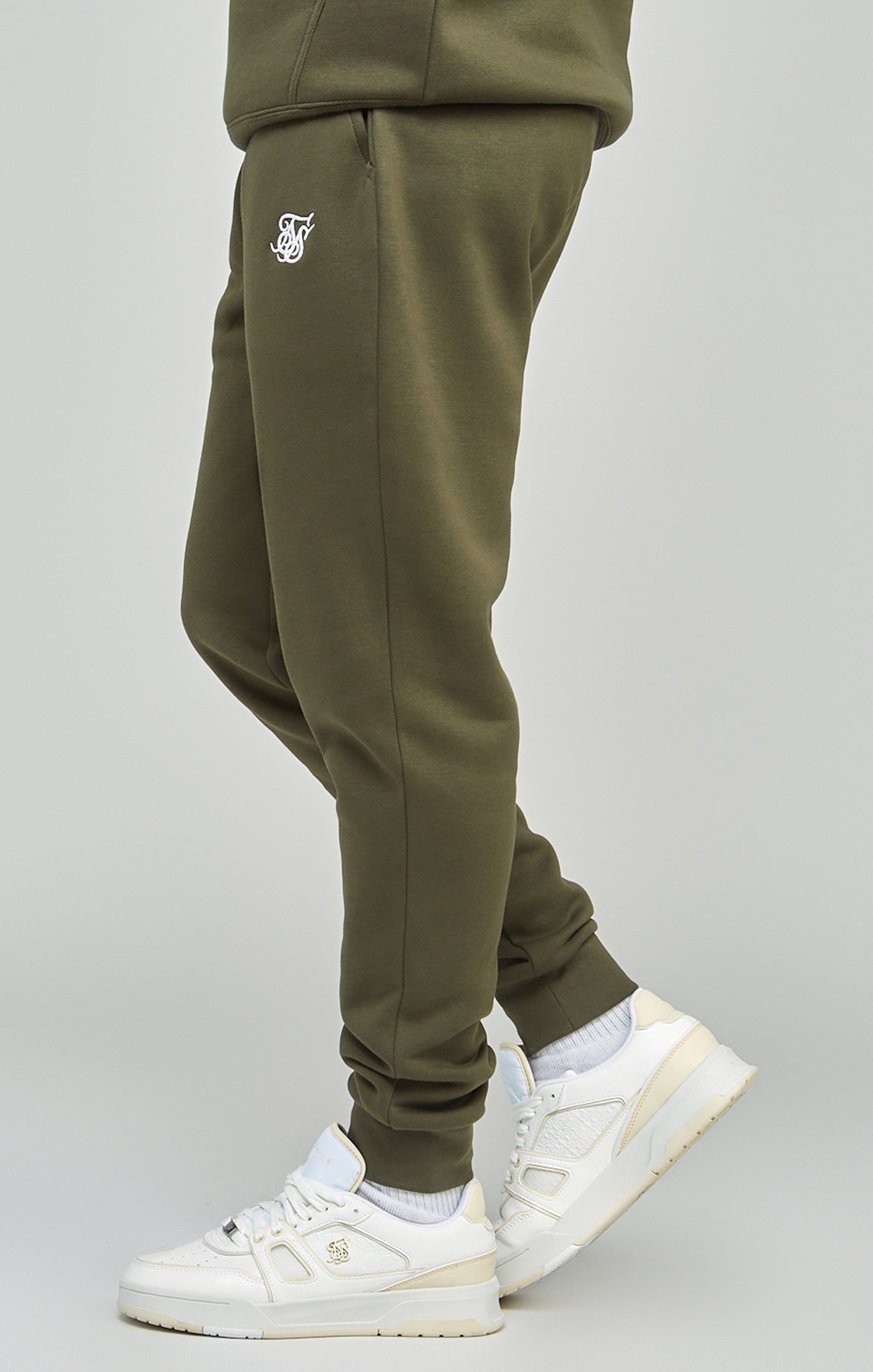 Khaki Essential Cuffed Jogger sold by Siksilk product image thumbnail 3