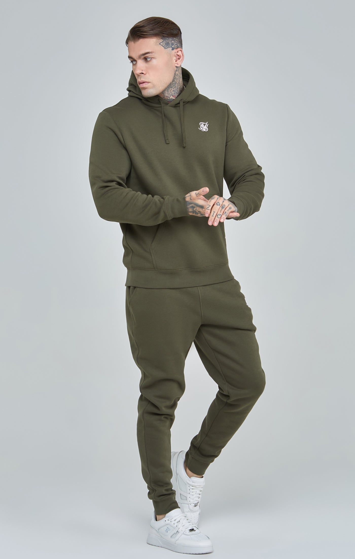 Khaki Essential Cuffed Jogger sold by Siksilk product image thumbnail 2