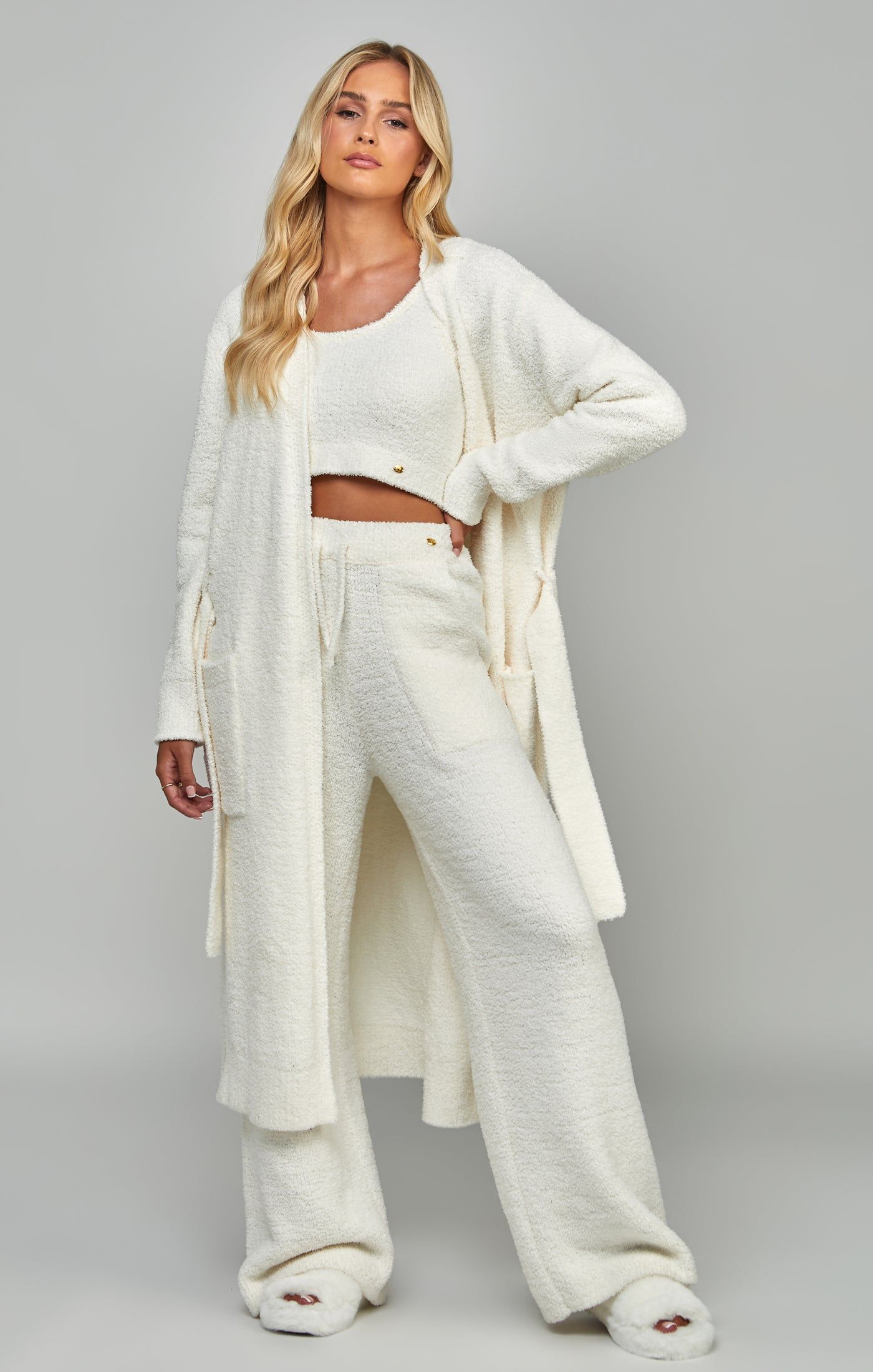 Ecru Lounge Cardigan sold by Siksilk product image thumbnail 3