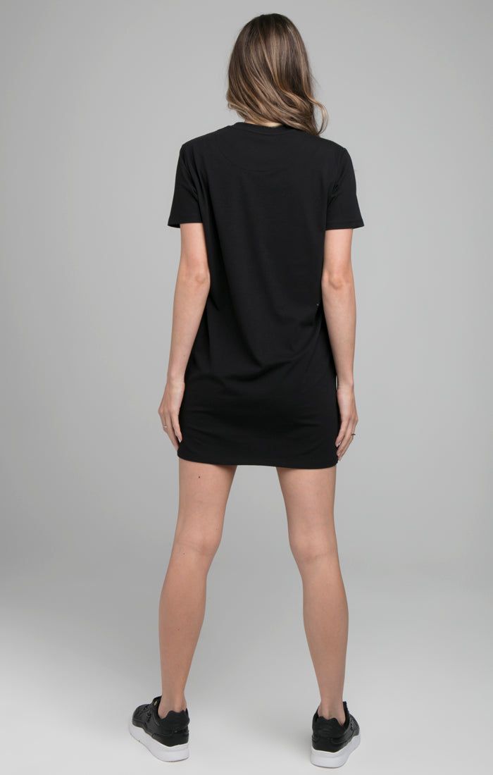 SikSilk Division T-Shirt Dress - Black sold by Siksilk product image thumbnail 5