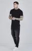 Black Rib Knit T-Shirt sold by Siksilk