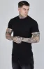 Black Rib Knit T-Shirt sold by Siksilk