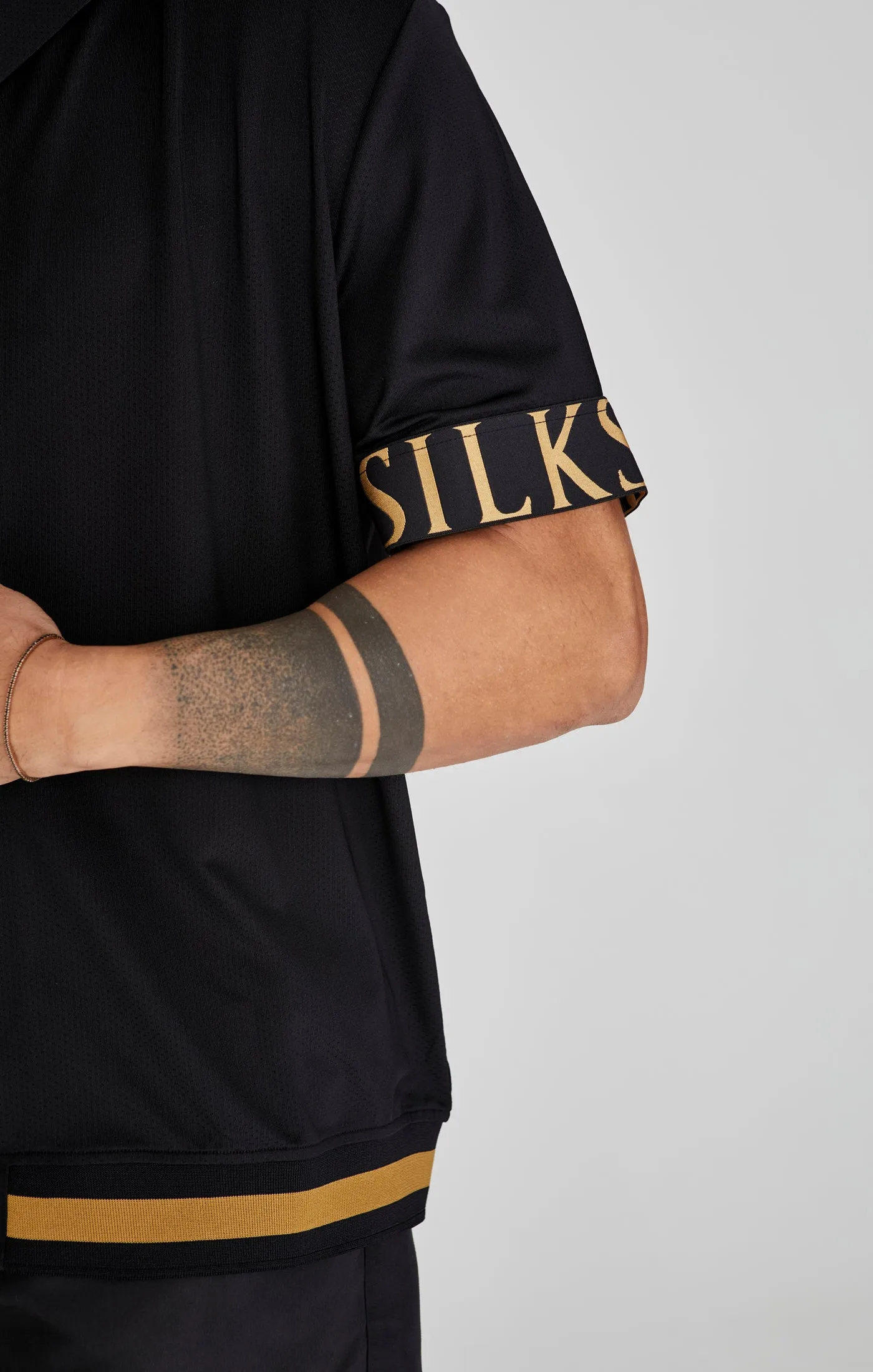Black Dynamic Bowling Shirt sold by Siksilk product image thumbnail 3