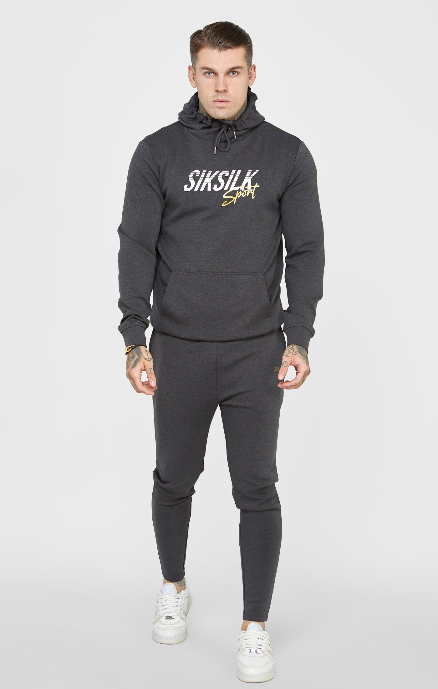 Charcoal Sports Overhead Hoodie sold by Siksilk product image thumbnail 3
