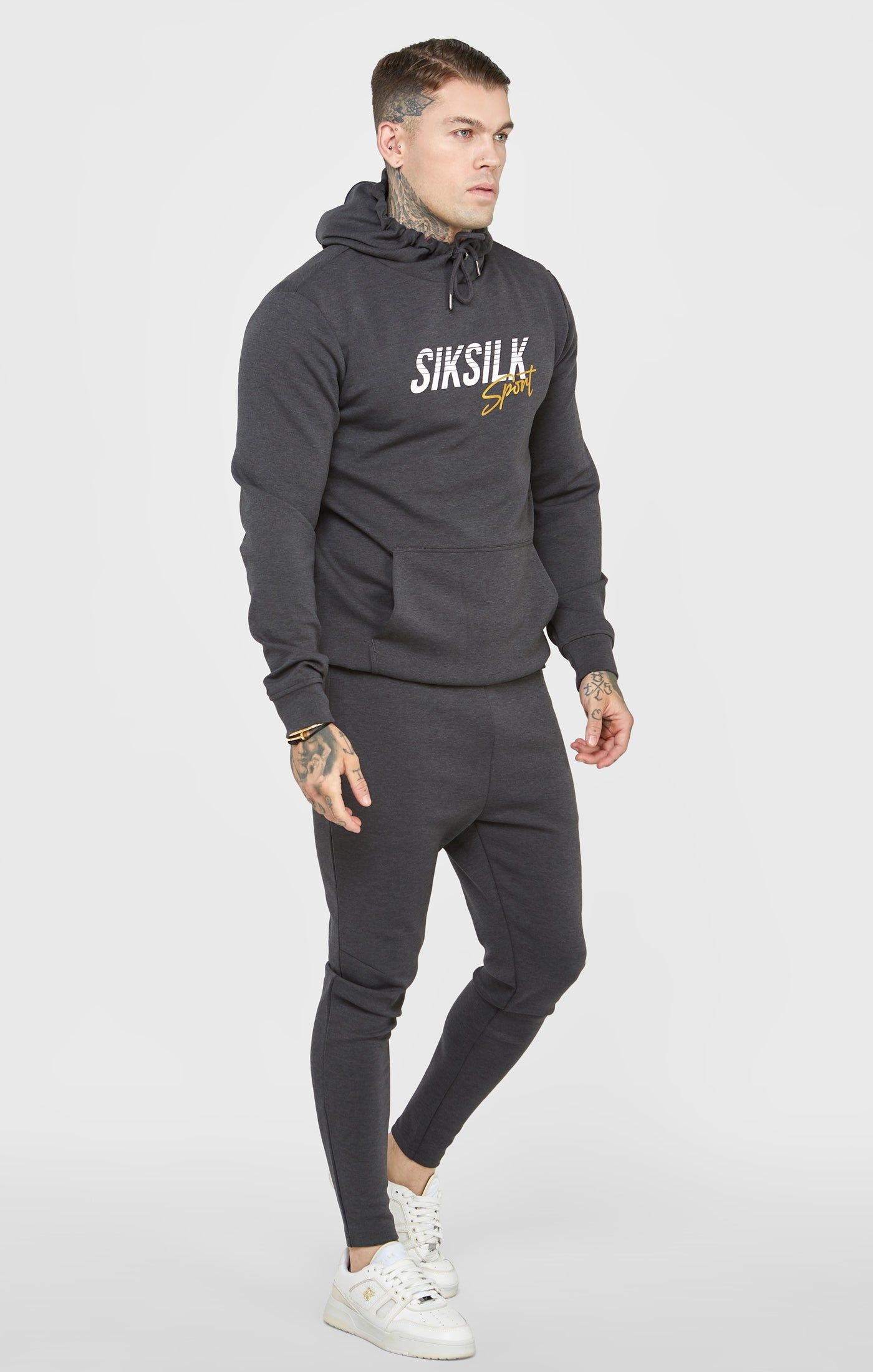Charcoal Sports Overhead Hoodie sold by Siksilk product image thumbnail 4
