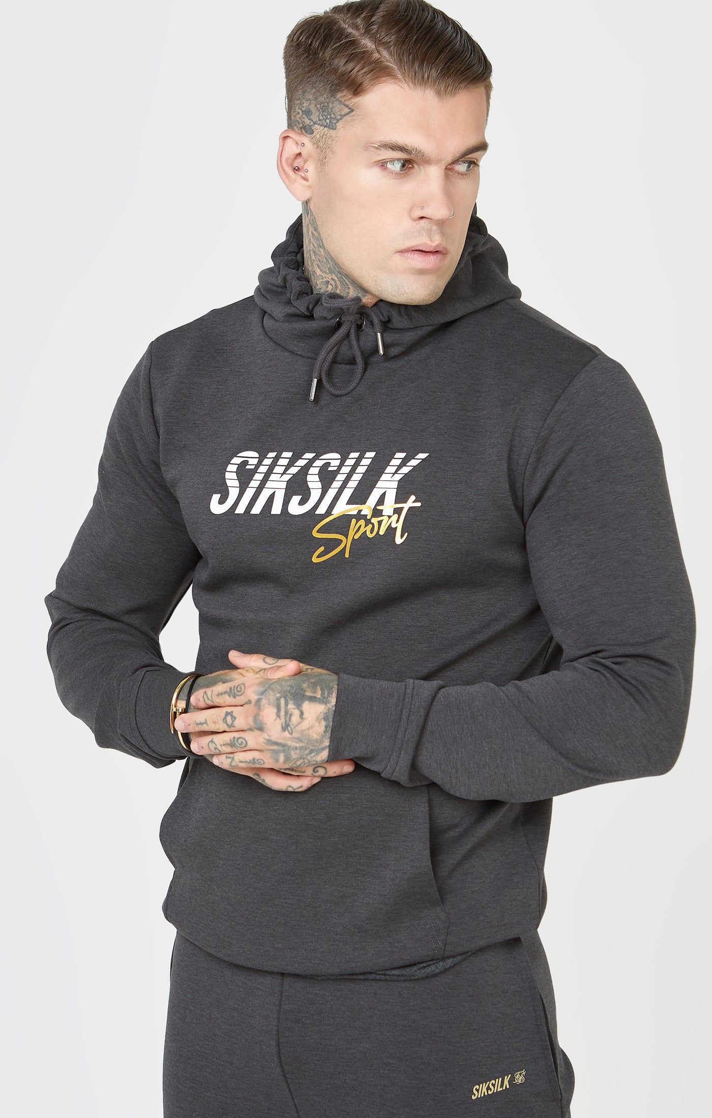 Charcoal Sports Overhead Hoodie sold by Siksilk