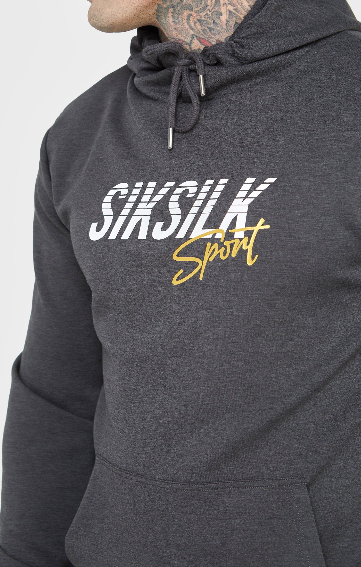 Charcoal Sports Overhead Hoodie sold by Siksilk product image thumbnail 2