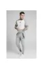 SikSilk S/S Raglan Inset Cuff Gym Tee - White & Grey Marl sold by Siksilk