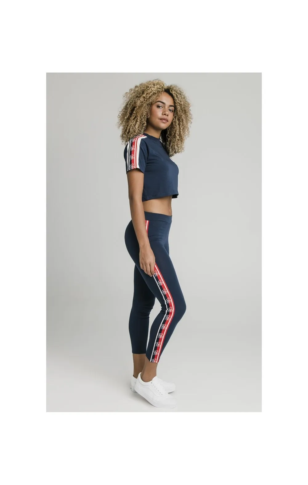 SikSilk Classic Tape Crop Tee - Navy sold by Siksilk product image thumbnail 5