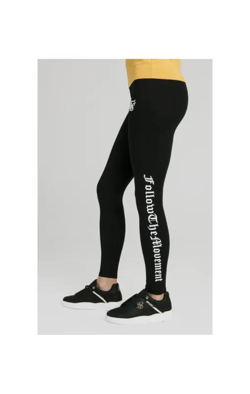 SikSilk Follow The Movement Leggings – Black sold by Siksilk
