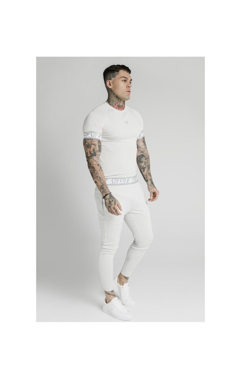 SikSilk S/S Scope Tape Tech Tee – Ice Grey sold by Siksilk product image thumbnail 3