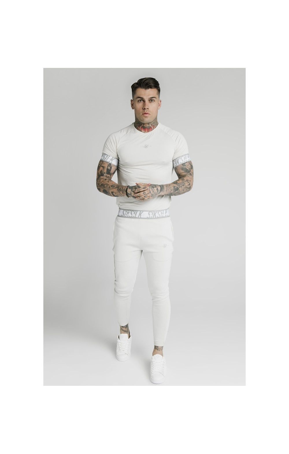 SikSilk S/S Scope Tape Tech Tee – Ice Grey sold by Siksilk product image thumbnail 6