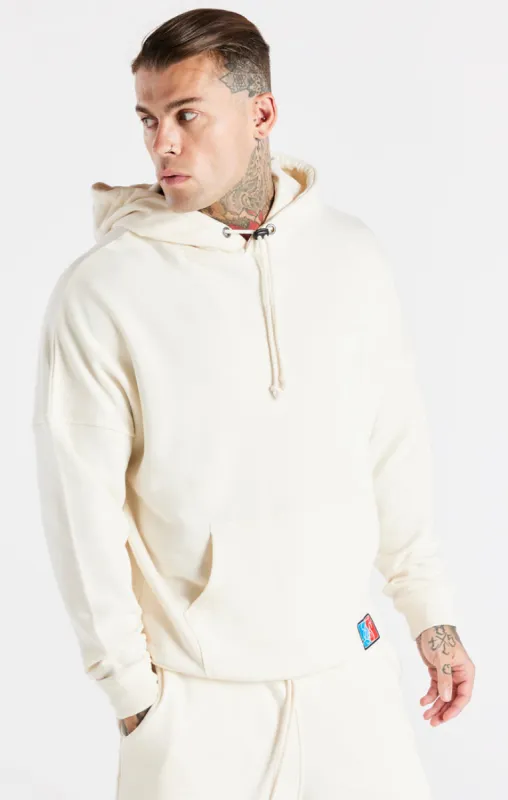 Ecru Space Jam x SikSilk Towelling Logo Hoodie sold by Siksilk